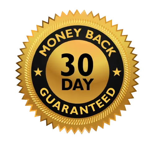 100% money back guarantee 